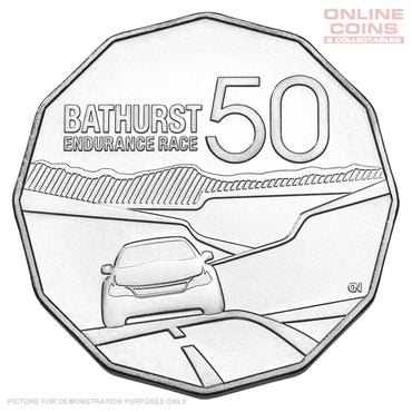 2013 Royal Australian Mint - 50 Years of the Bathurst Endurance Race - Uncirculated 50c Carded Coin