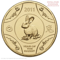 2011 Royal Australian Mint - Lunar Series - Year of the Rabbit - $1 Carded coin