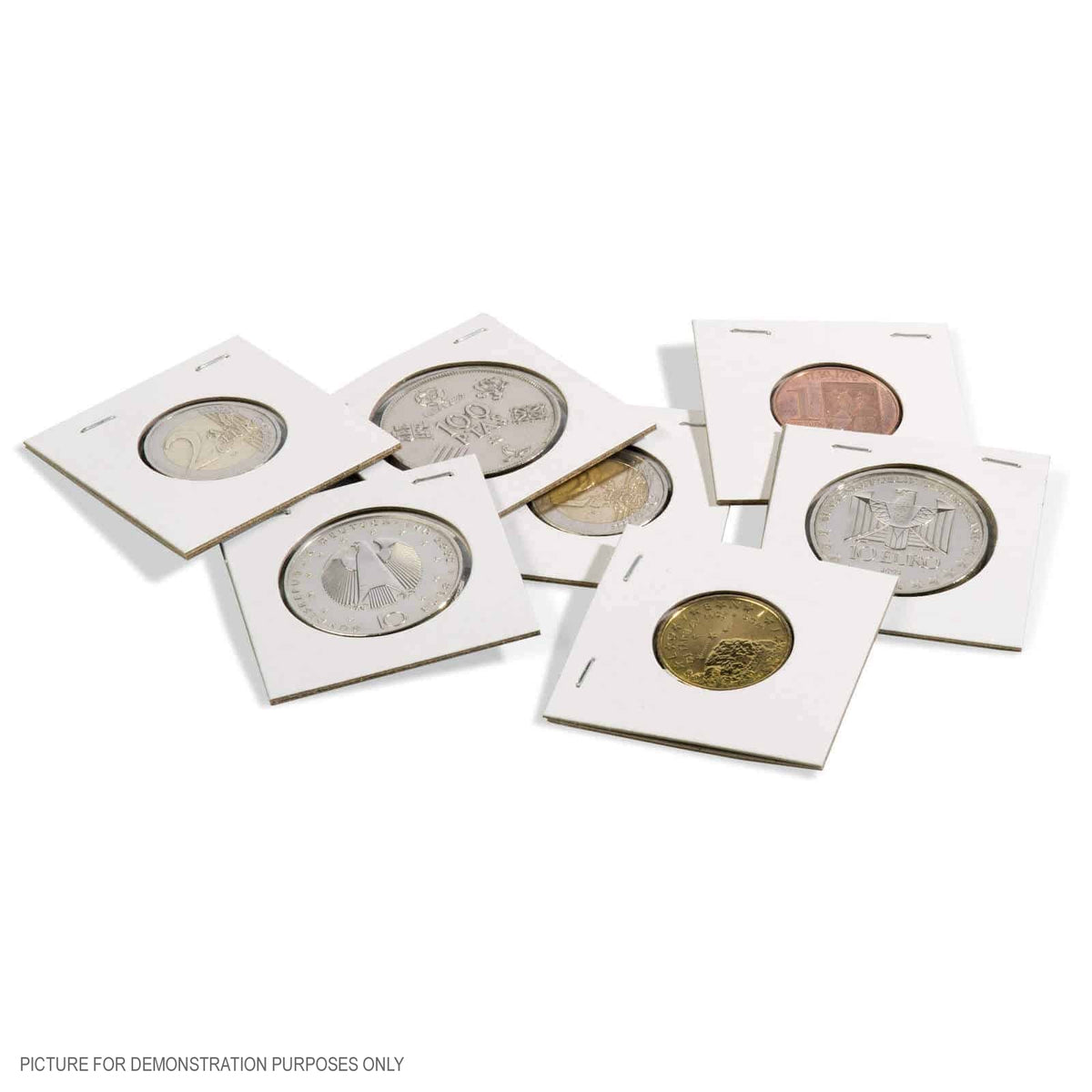 Lighthouse TACK 35mm Staple 2"x2" Coin Holders - Unboxed x 100 (Suitable For Standard Australian 50c Coins)