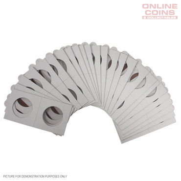 Lighthouse TACK Staple 2 x 2 Coin Holders x 100, 32.5 mm Listing is for Pack of 100 (Suitable For Australian ROUND 50c Coins And Pennies)