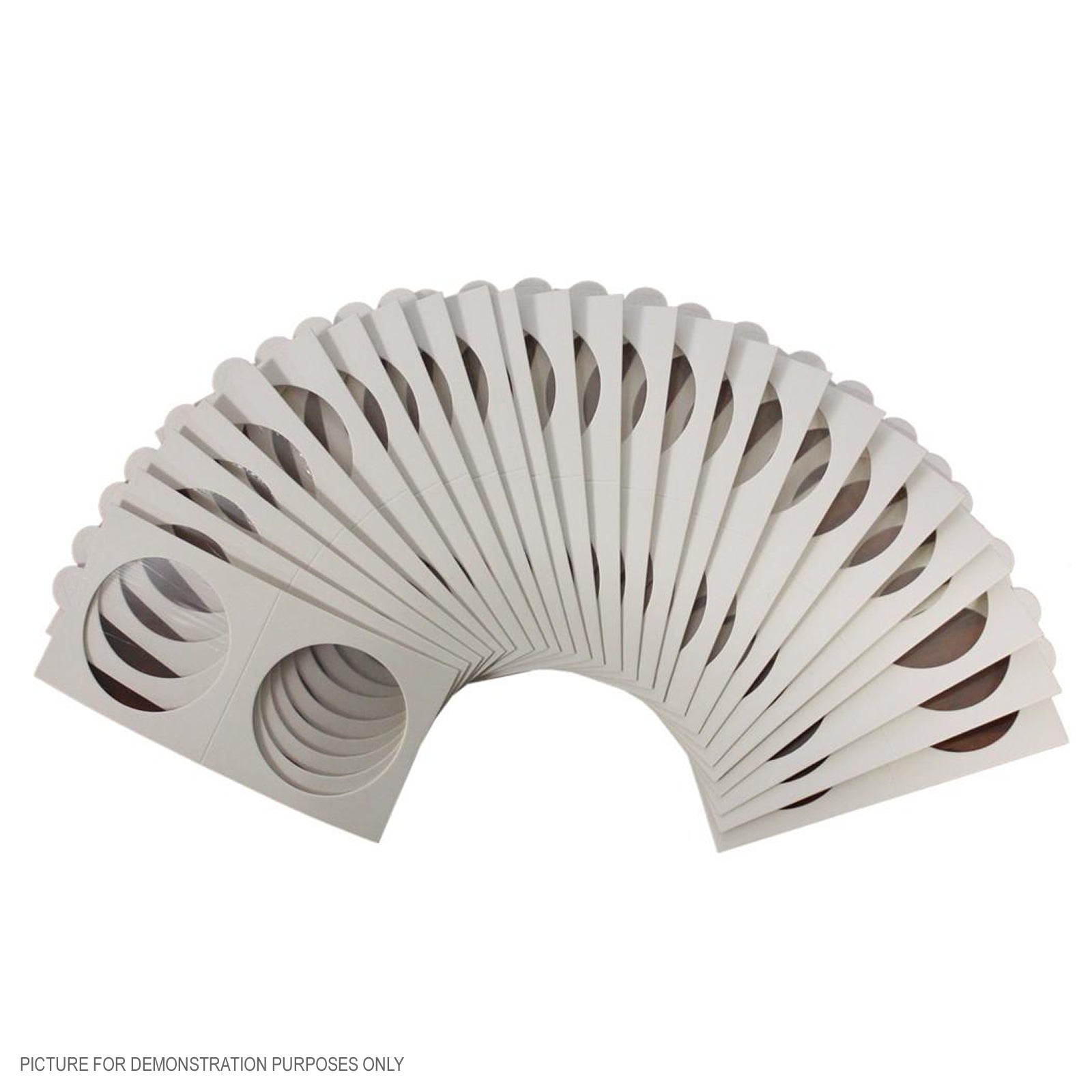 Lighthouse TACK 35mm Staple 2"x2" Coin Holders - Unboxed x 100 (Suitable For Standard Australian 50c Coins)