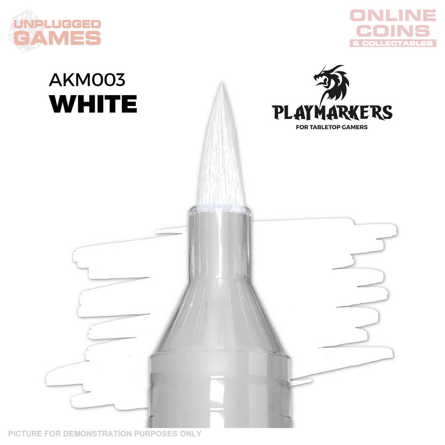 AK Interactive - Playmarkers - WHITE