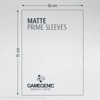 GameGenic MATTE Prime Sleeves 100 Pack - LIME
