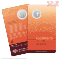2021 Royal Australian Mint 20 Uncirculated Coin In Card - Footprints In Time (Damaged Cards)