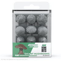 AK Interactive - Basing Bits - Gigant Mushrooms - 12 Pieces