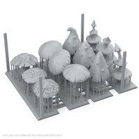 AK Interactive - Basing Bits - Gigant Mushrooms - 12 Pieces