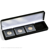 Lighthouse - Nobile Quadrum Satin Lined 4 Coin Display Case