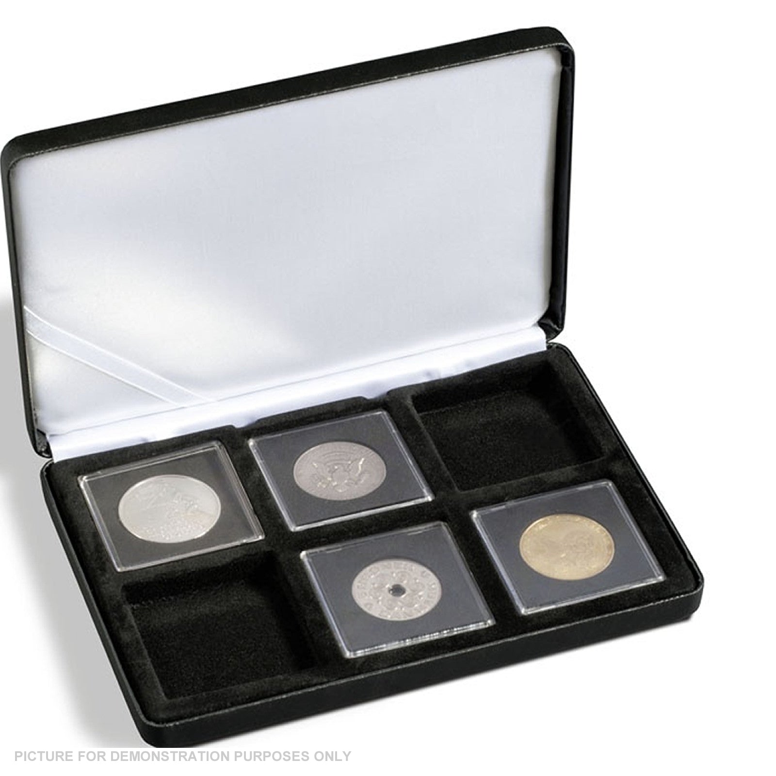 Lighthouse - Nobile Quadrum Satin Lined 6 Coin Display Case