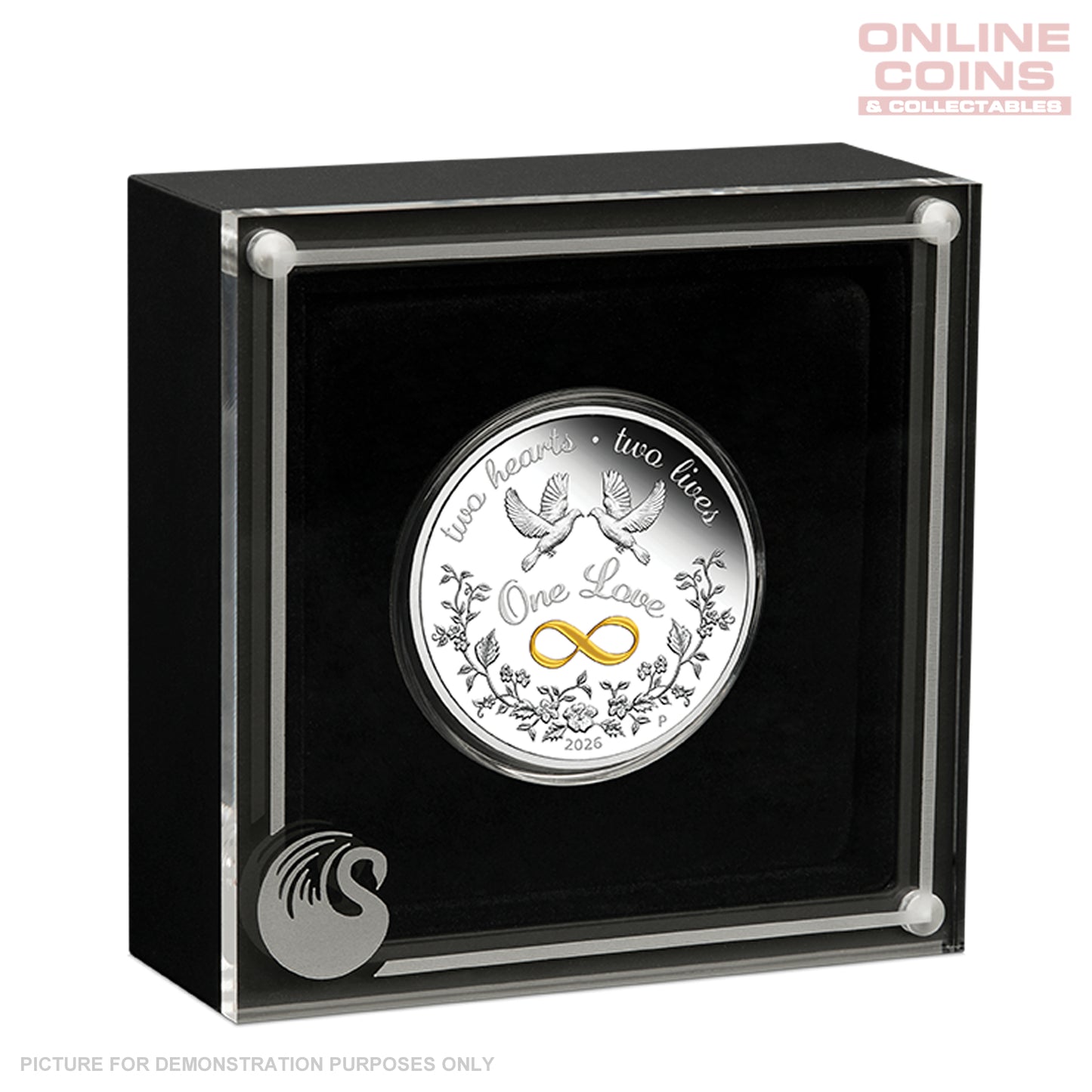 2026 Perth Mint One Love 1oz 99.99% Silver Proof Coin