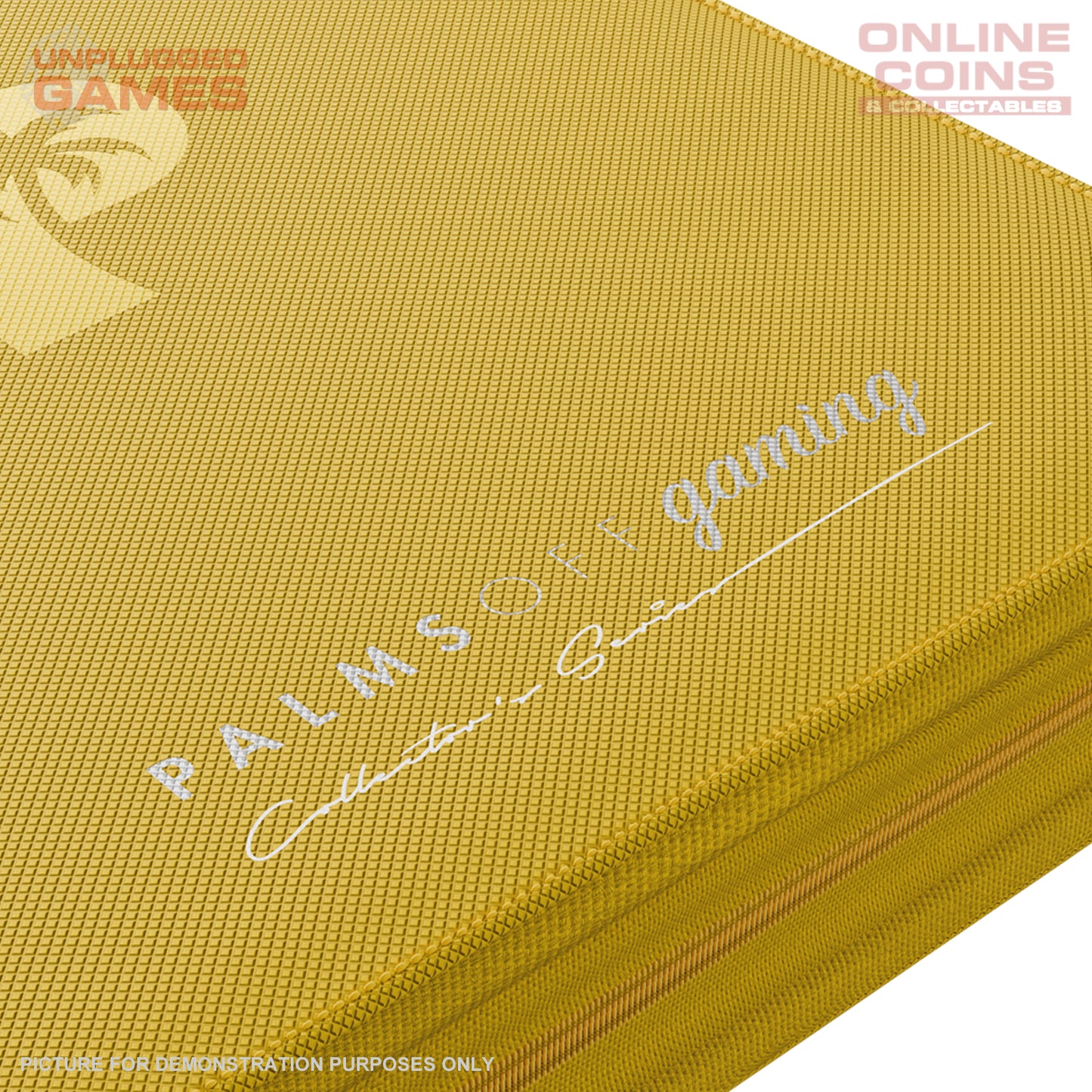 Palms Off Gaming Collector's Series Top Loader Zip Binder - 4 Pocket - YELLOW