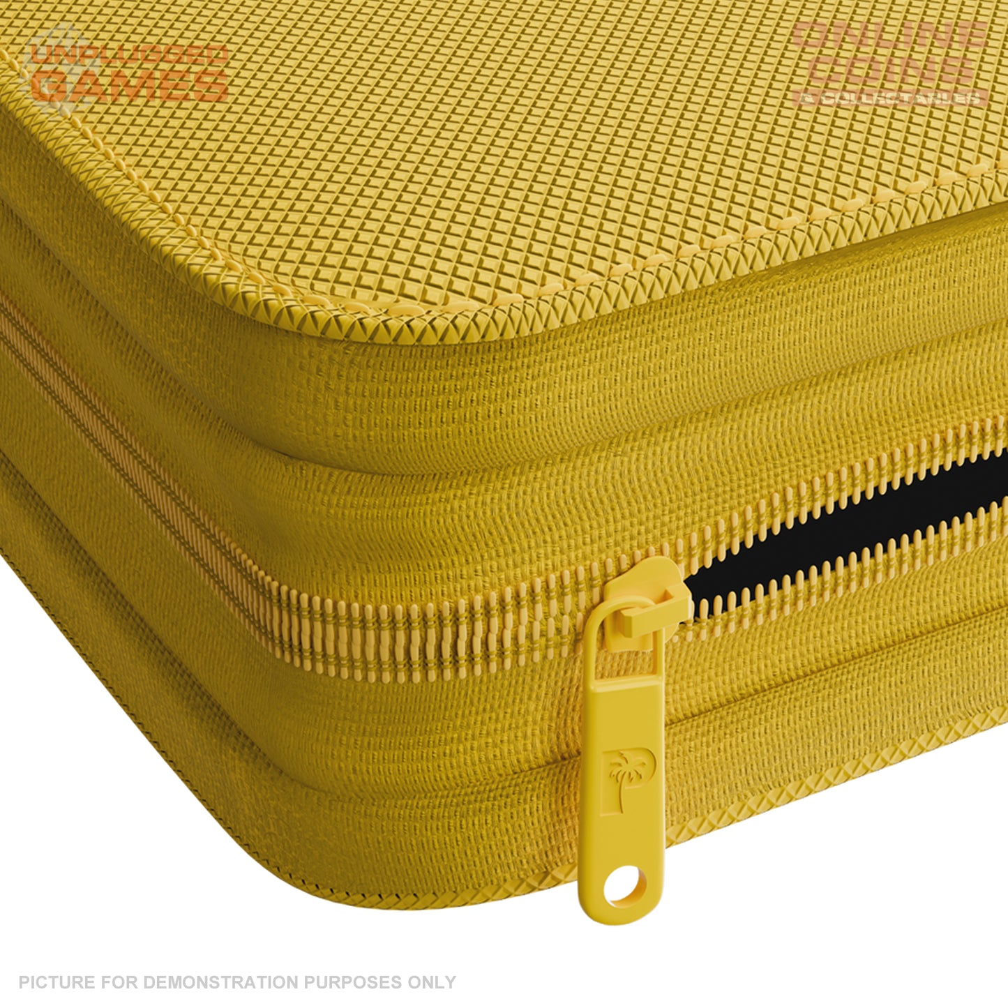 Palms Off Gaming Collector's Series Top Loader Zip Binder - 4 Pocket - YELLOW
