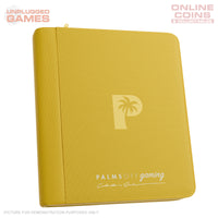 Palms Off Gaming Collector's Series Top Loader Zip Binder - 4 Pocket - YELLOW