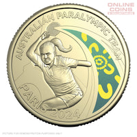2024 $1 AlBr Coloured Uncirculated Carded Coin - Australian Paralympic Team