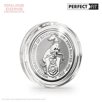 ULTRA coin capsules Perfect Fit for 2 oz. Queen's Beasts Silver (38.61 mm), Pack of 10