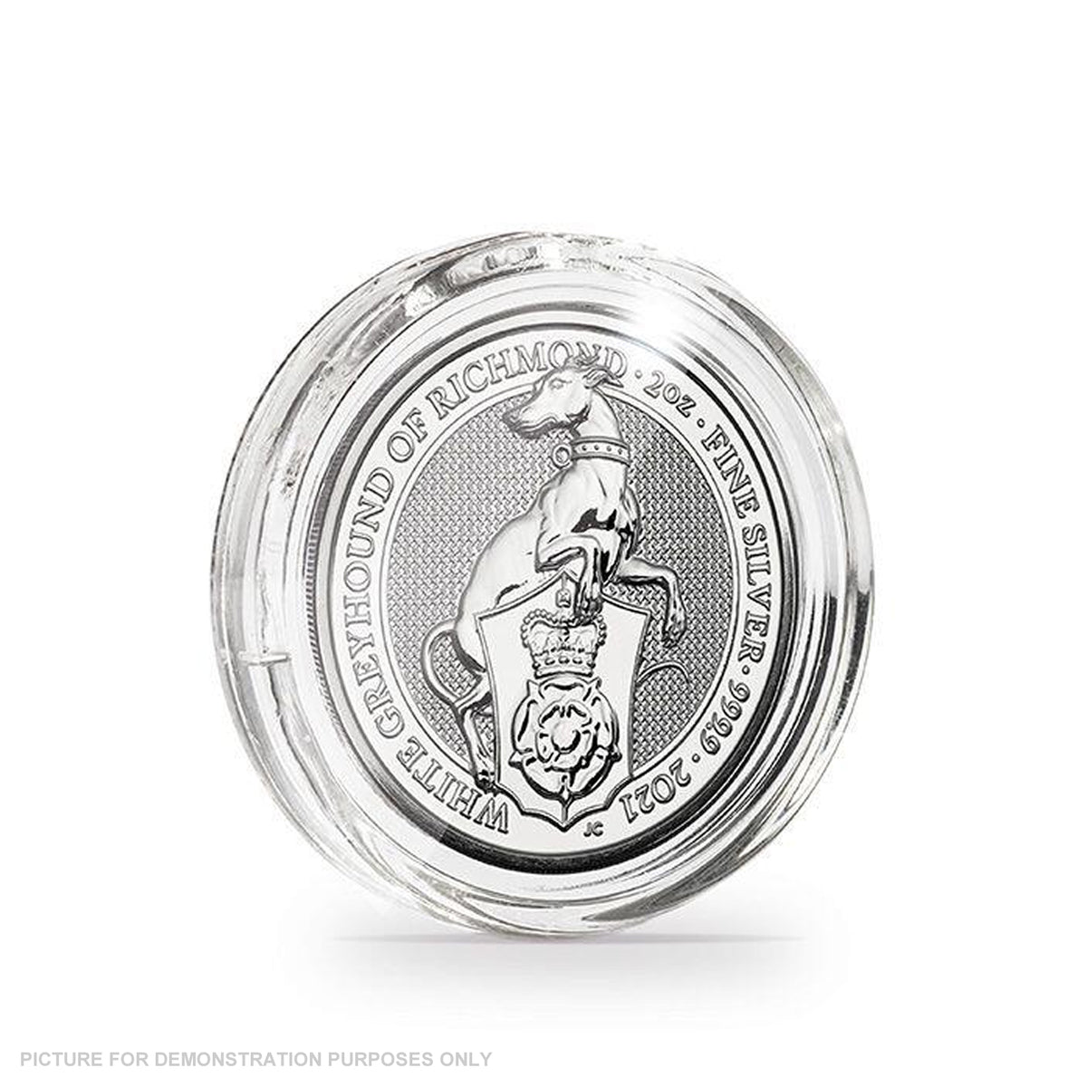 ULTRA coin capsules Perfect Fit for 2 oz. Queen's Beasts Silver (38.61 mm), Pack of 10