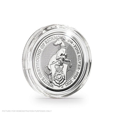 ULTRA coin capsules Perfect Fit for 2 oz. Queen's Beasts Silver (38.61 mm), Pack of 10