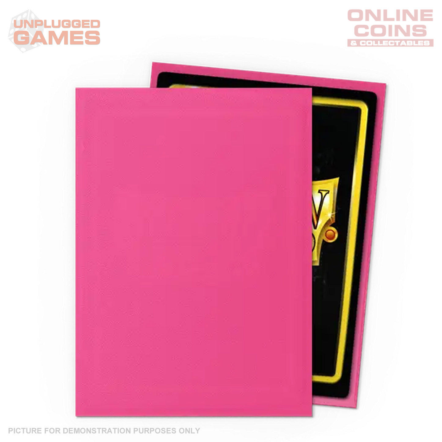 Dragon Shield 100 Standard Size Card Sleeves – Matte – Pink Diamond