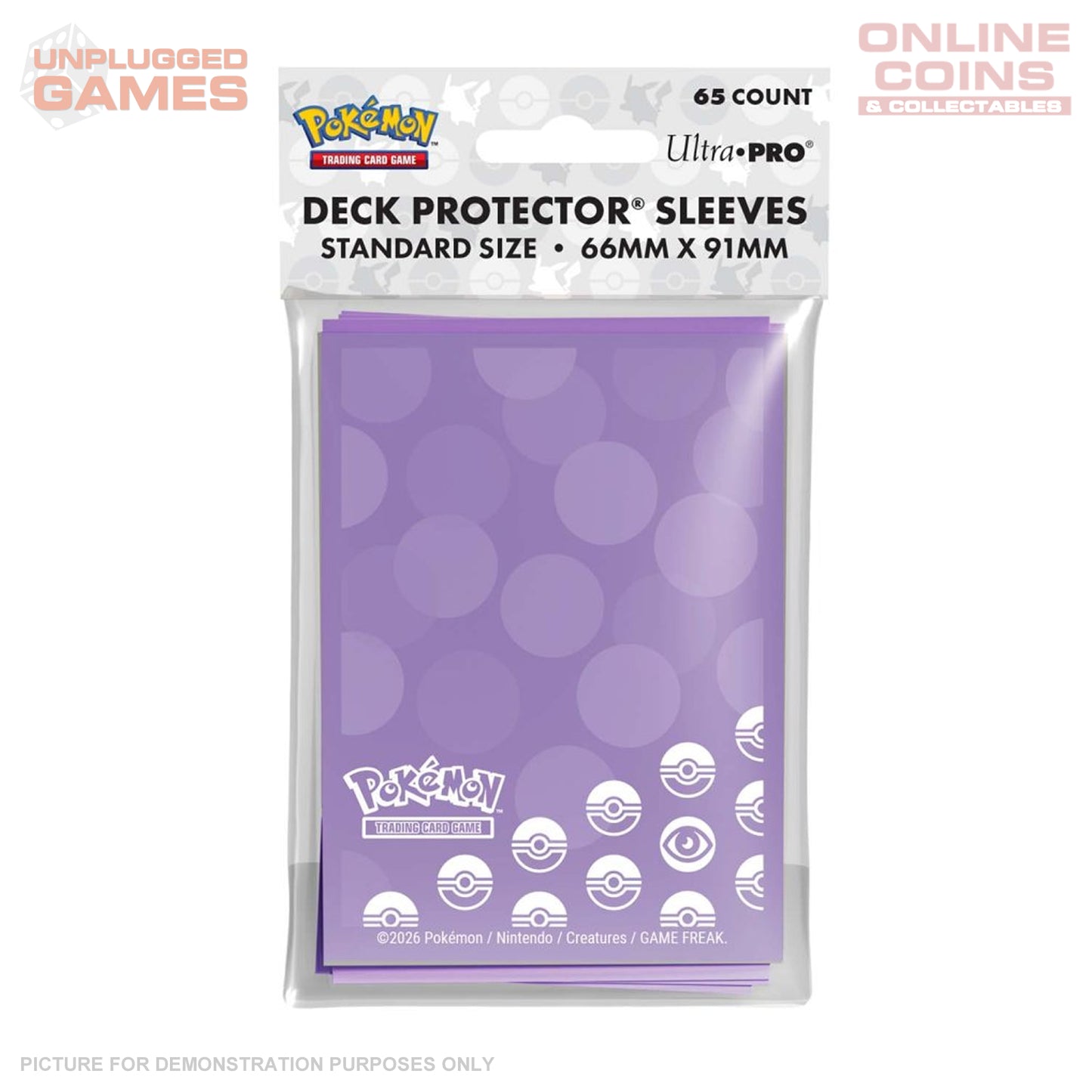 Ultra Pro Pokémon TCG - Energy 65ct Deck Protector Sleeves Psychic Type
