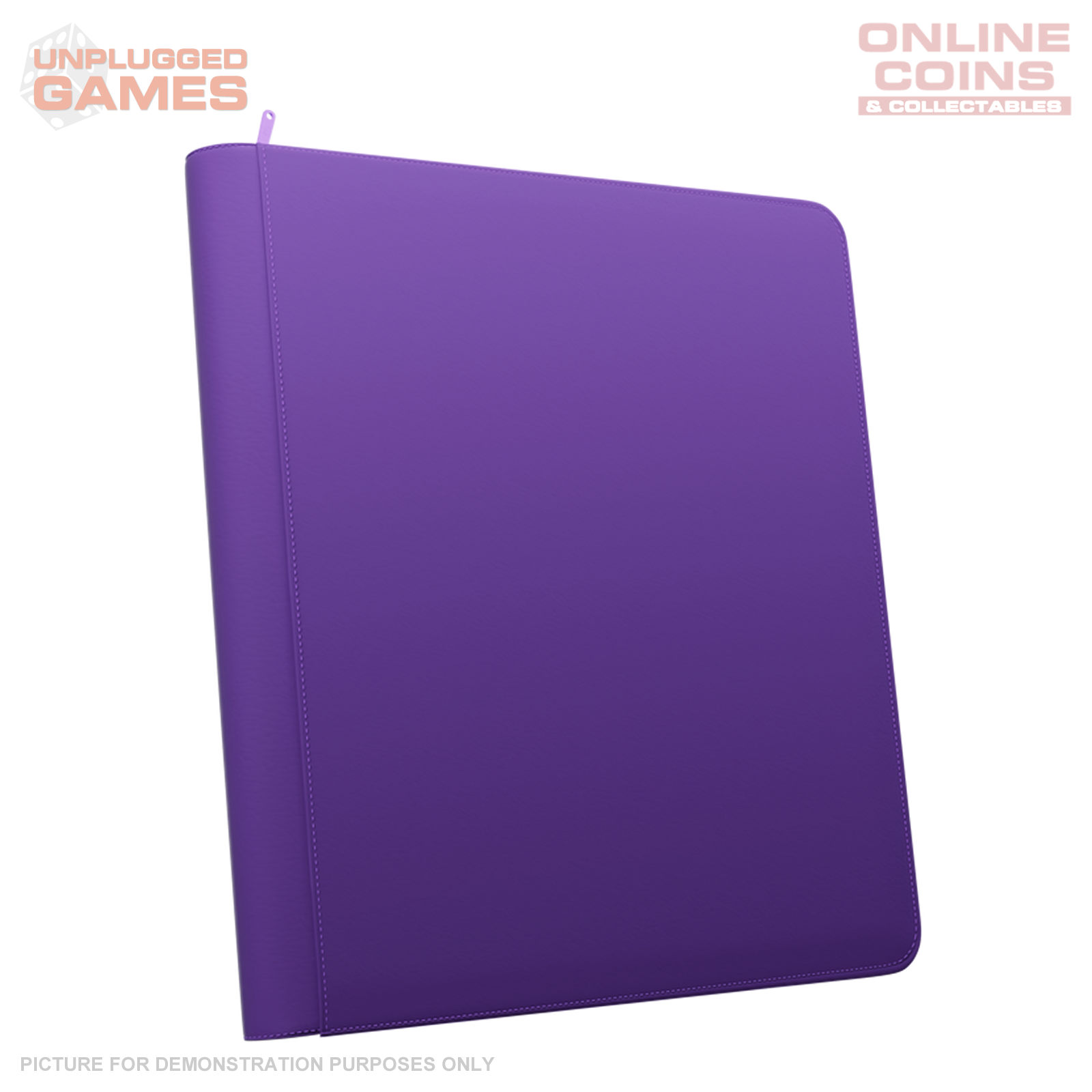 Palms Off Gaming Stealth 12 Pocket Zip Binder - PURPLE