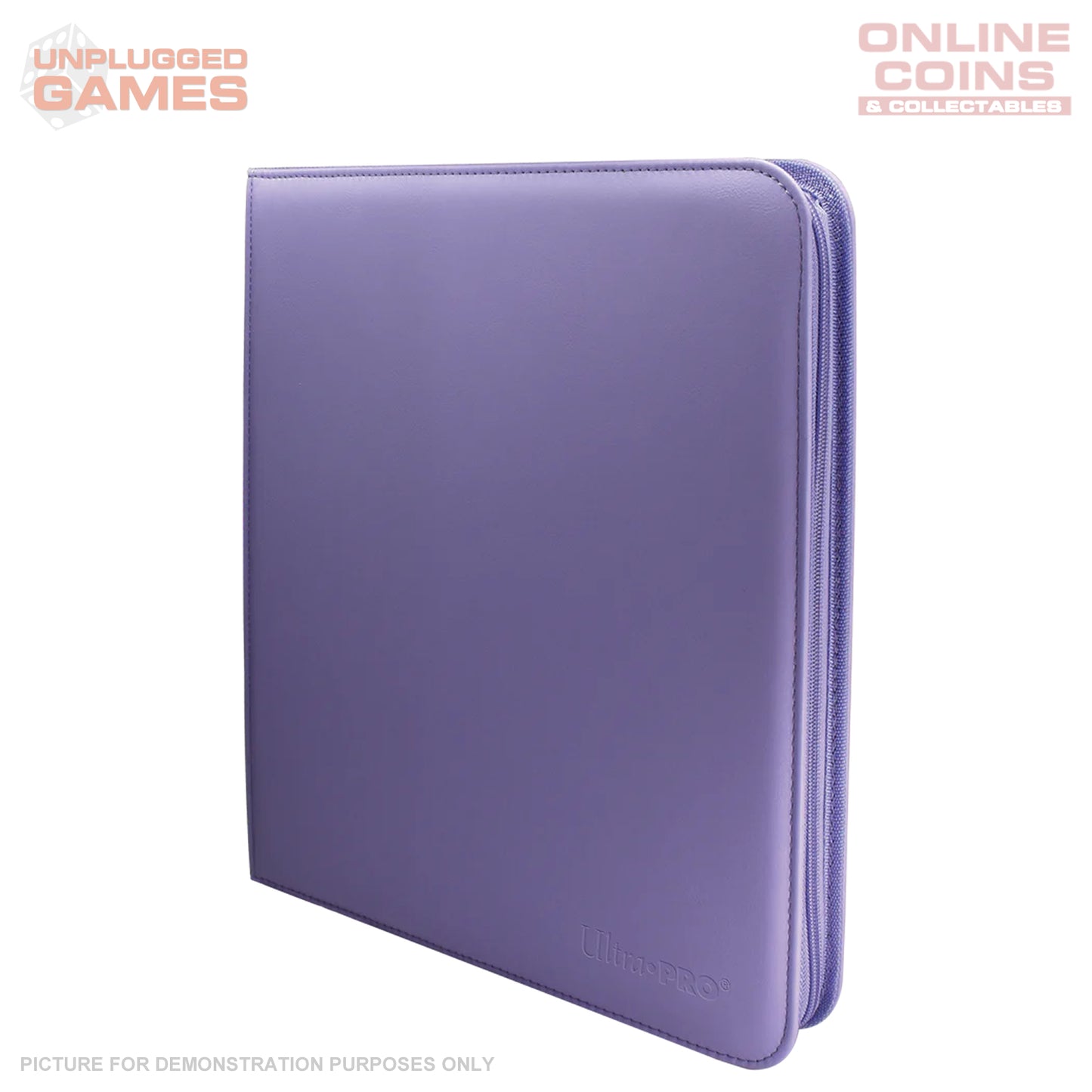 Ultra Pro Vivid 12 Pocket Zippered PRO Binder - Purple