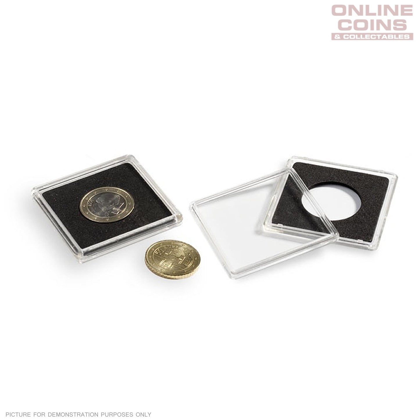 Lighthouse - Quadrum Square Coin Capsules 10 Pack - 23mm