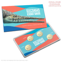 2022 $1 AlBr Mintmark and Privy Mark Uncirculated 4 Coin Set - Australian Dinosaurs