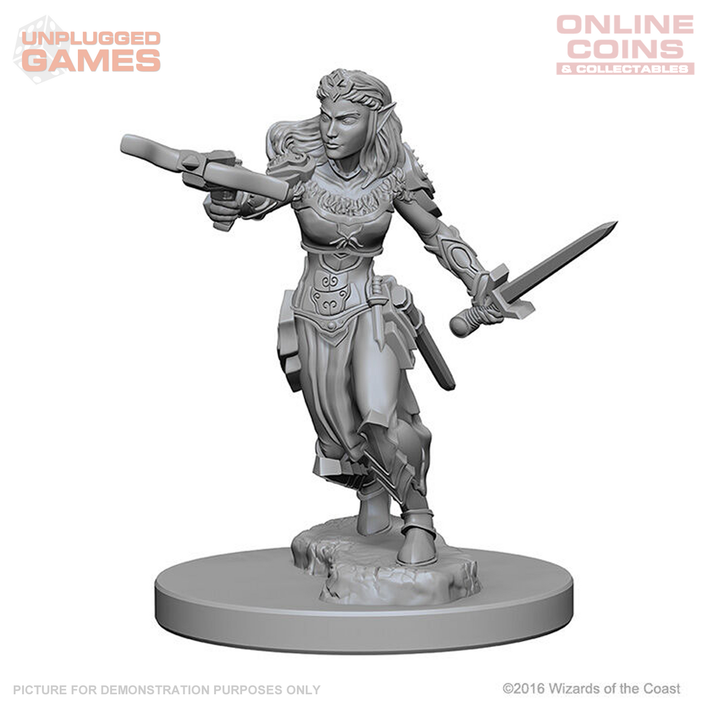 Dungeons & Dragons Nolzurs Marvelous Unpainted Miniatures - Elf Female Ranger