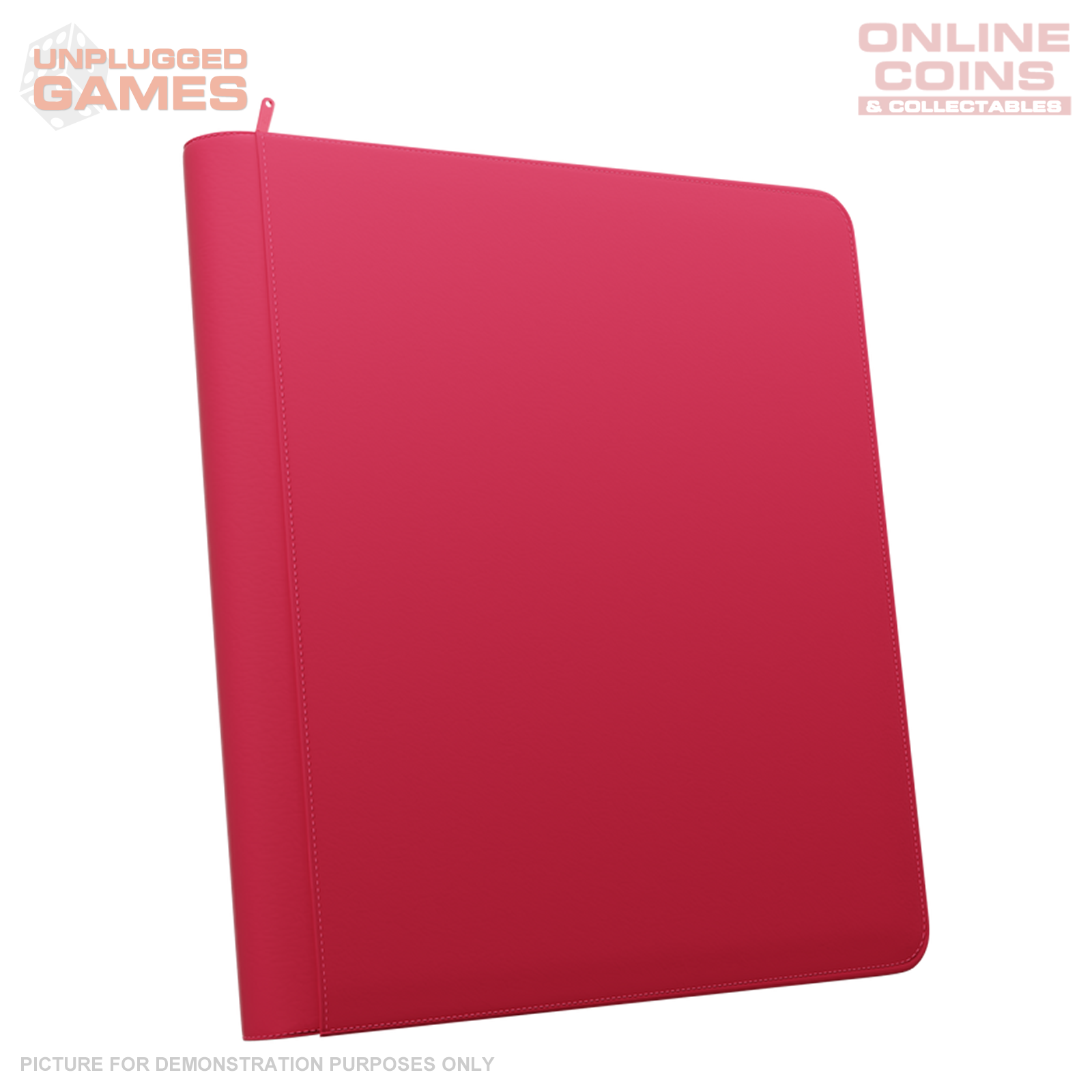 Palms Off Gaming Stealth 12 Pocket Zip Binder - RED