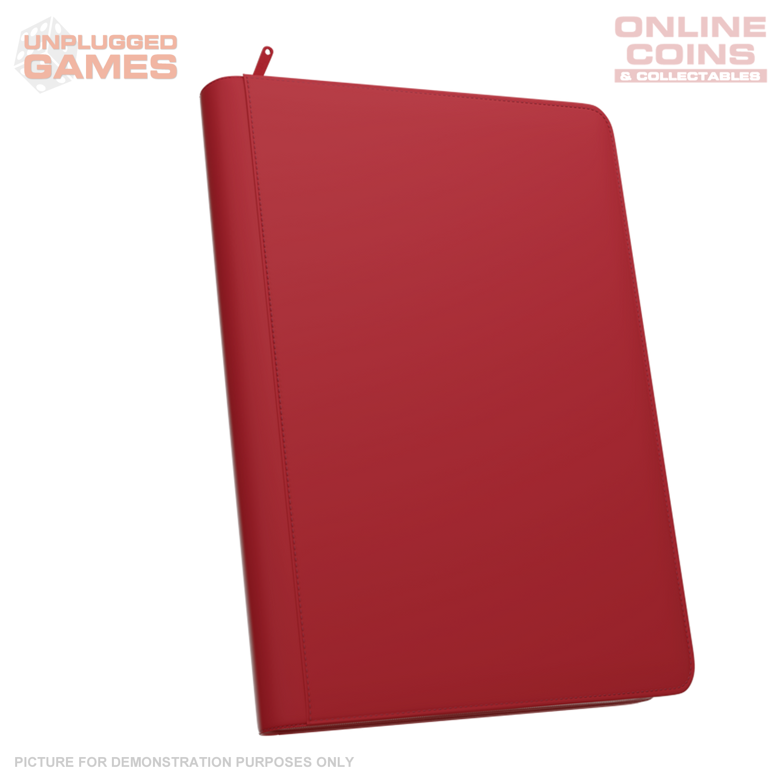Palms Off Gaming Stealth 9 Pocket Zip Binder - Red