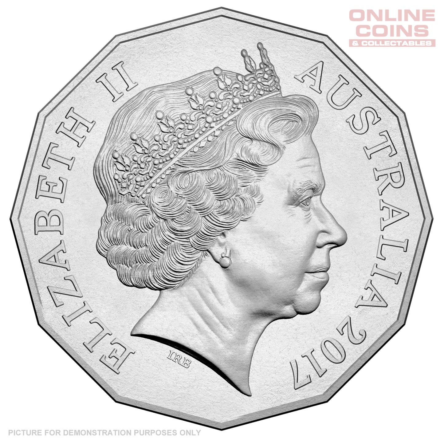 2017 50c Uncirculated Coin In Card - Richie Benaud