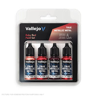 Vallejo - True Metallic Metal - Set - Ruby Red