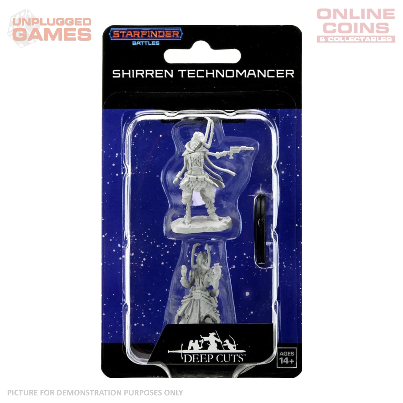 Starfinder Deep Cuts Unpainted Miniatures - Shirren Technomancer ...