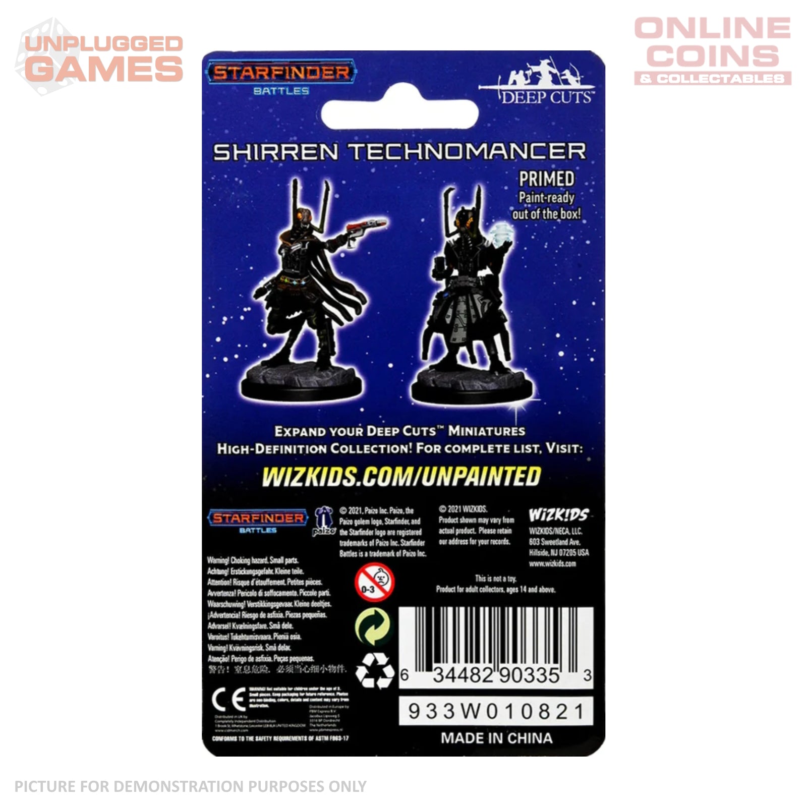 Starfinder Deep Cuts Unpainted Miniatures - Shirren Technomancer ...