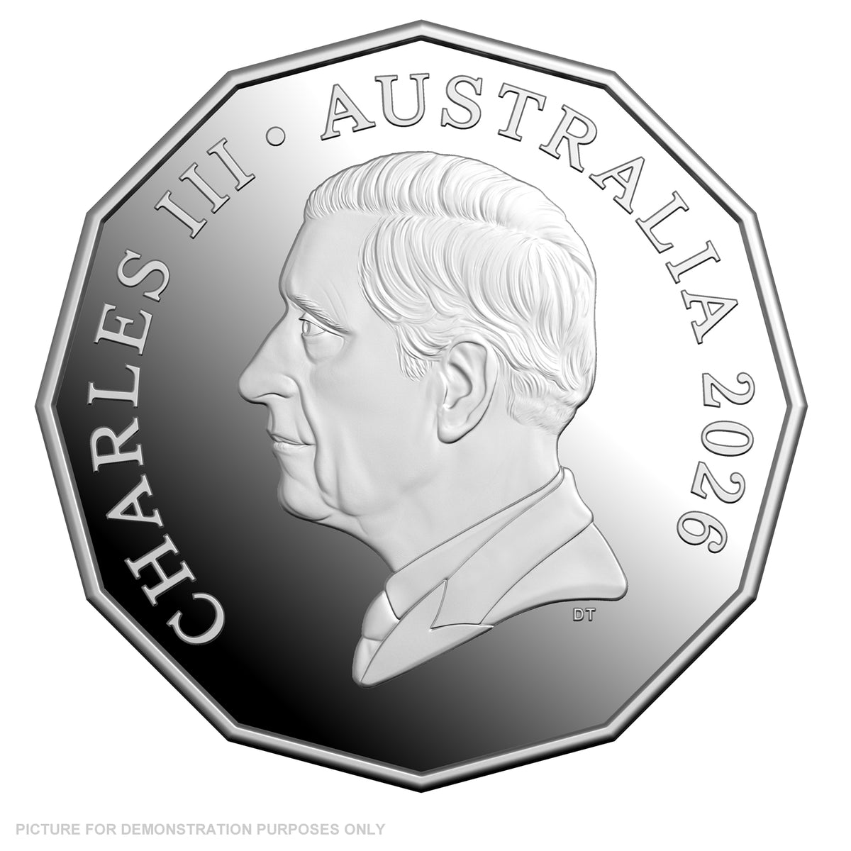 2026 RAM 50c Coloured Silver Proof Coin - First Television Broadcst 70th