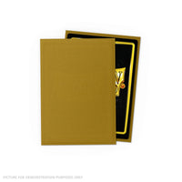 Dragon Shield 60 Japanese Size Card Sleeves - Matte Gold