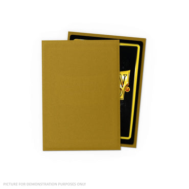 Dragon Shield 60 Japanese Size Card Sleeves - Matte Gold