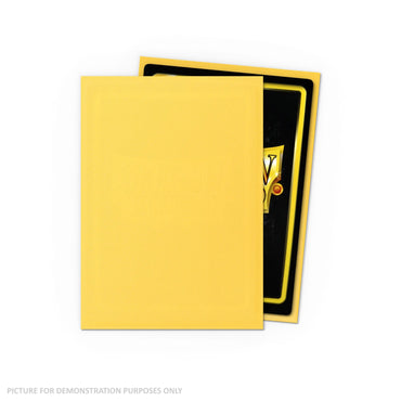 Dragon Shield 100 Standard Size Card Sleeves - Matte Yellow