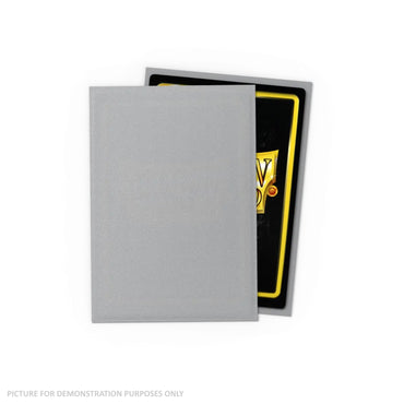 Dragon Shield 60 Japanese Size Card Sleeves - Matte Silver
