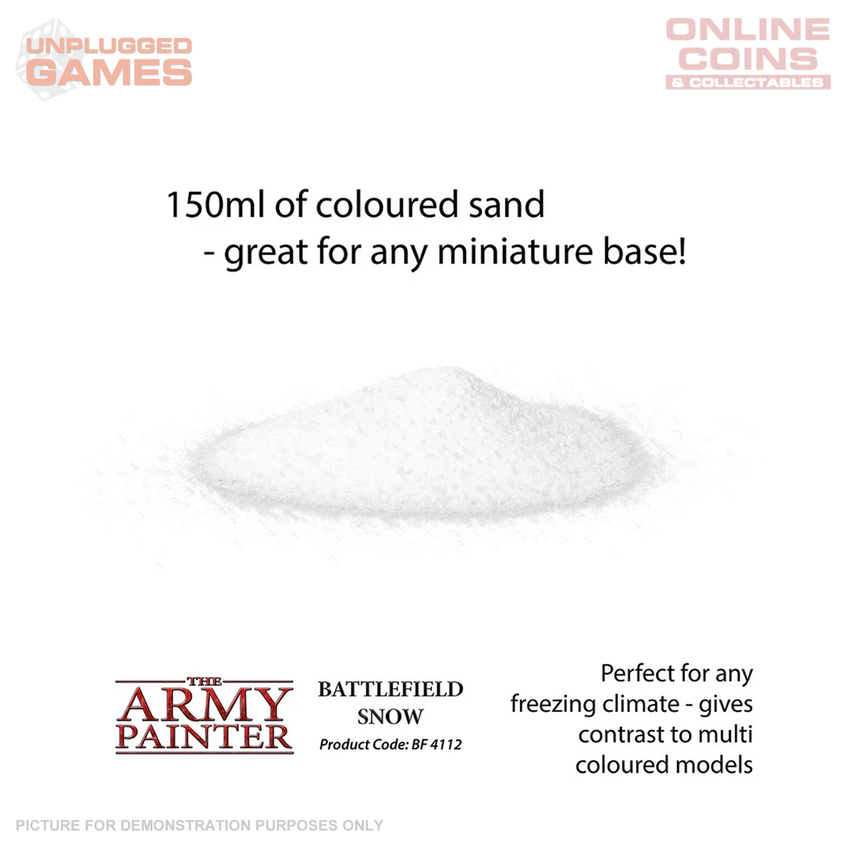 Snow Basing Army Painter - Basing - Battlefield SNOW – Online Coins and Collectables