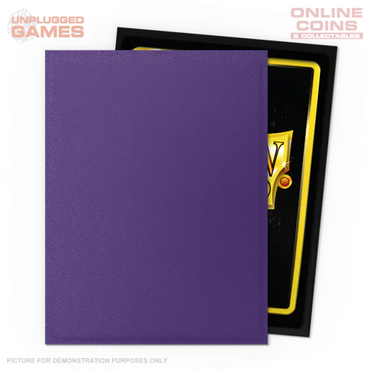 Dragon Shield Box Of 100 Standard Size Dual Matte Metallic Purple (Soul) Sleeves