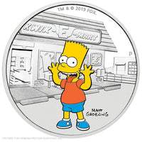 2019 - Perth Mint - Bart Simpson 1oz Coloured Silver Coin