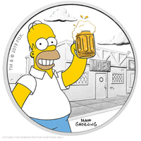 2019 - Perth Mint - Homer Simpson 1oz Coloured Silver Coin