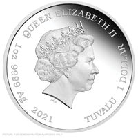 2021 - Perth Mint - Itchy and Scratchy 1oz Coloured Silver Coin