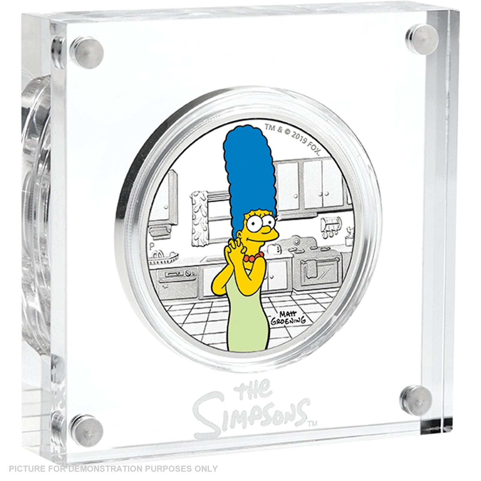 2019 - Perth Mint - Marge Simpson 1oz Coloured Silver Coin