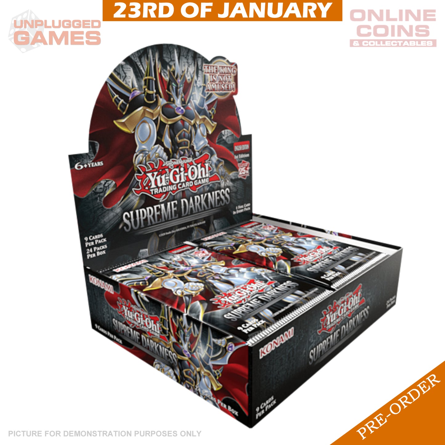Yu-Gi-Oh! - Supreme Darkness - Booster BOX - PREORDER Online Coins and Collectables Yu-Gi-Oh! - Supreme Darkness - Booster BOX - PREORDER Online Coins and Collectables