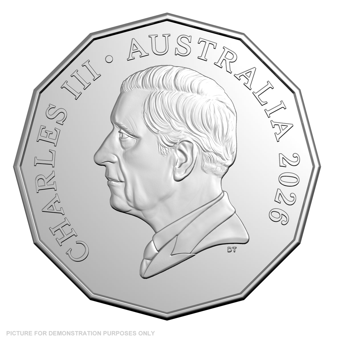 2026 RAM 50c Coloured Uncirculated Coin - First Television Broadcst 70th