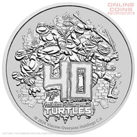 2024 Perth Mint 1oz Silver Coin in Card - 40th Anniversary Teenage Mutant Ninja Turtles