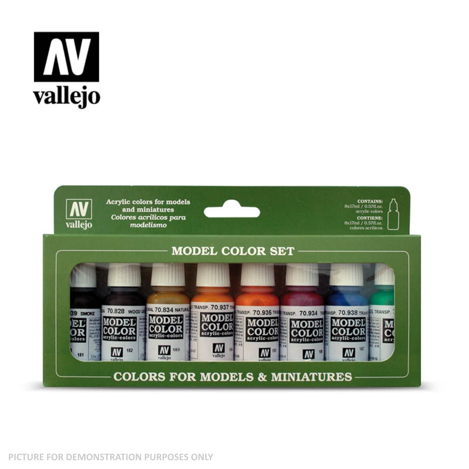 Vallejo Model Colour - Transparent Colours 8 Colour Set