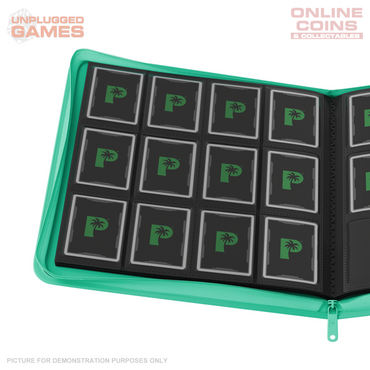 Palms Off Gaming Stealth 12 Pocket Zip Binder - TURQUOISE