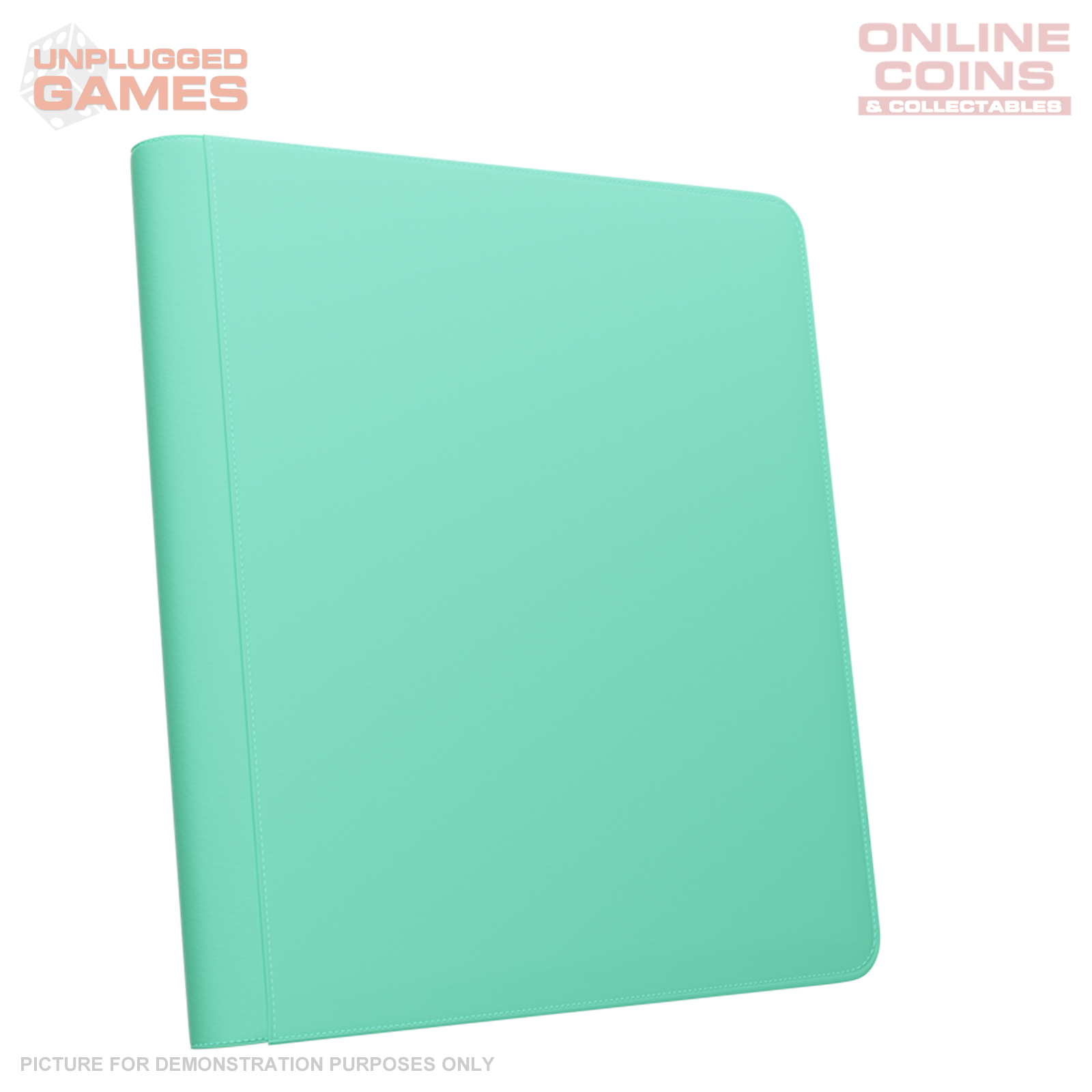 Palms Off Gaming Stealth 12 Pocket Zip Binder - TURQUOISE